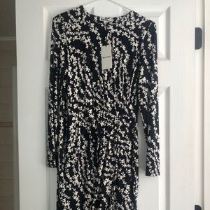 Whistles floral cotton stretch dress